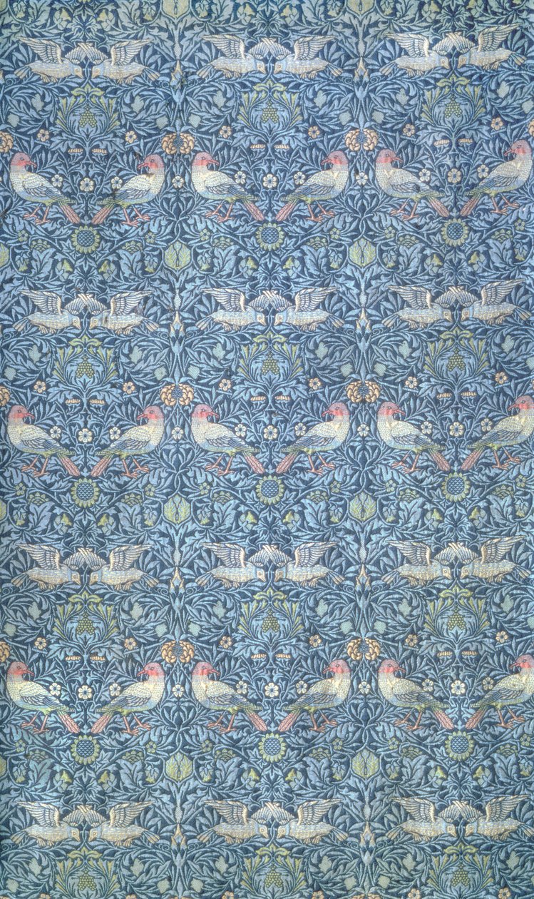 Vogel, hergestellt von Morris & Co. von William Morris