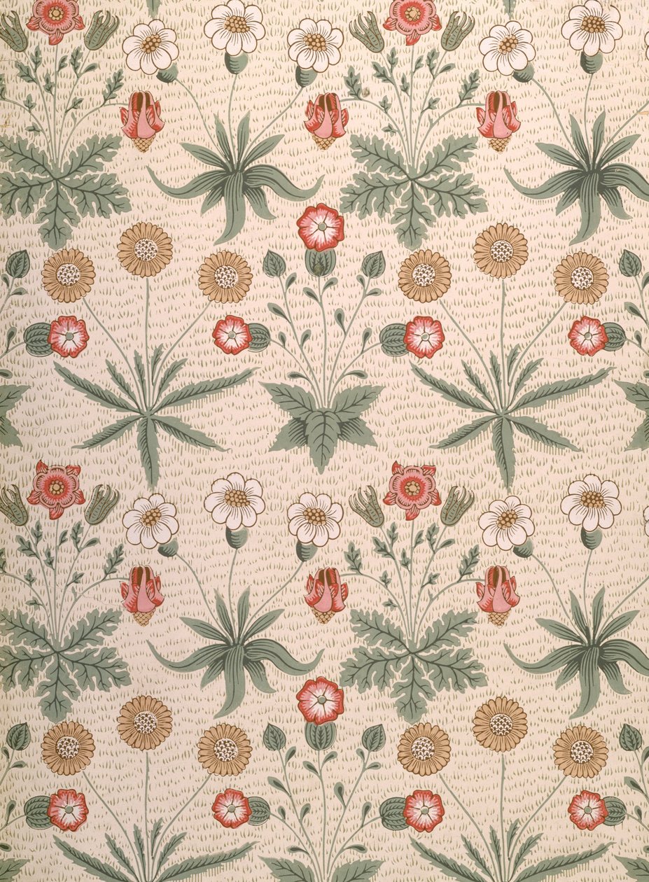Daisy, erstes Morris-Design für Tapeten, 1864 von William Morris