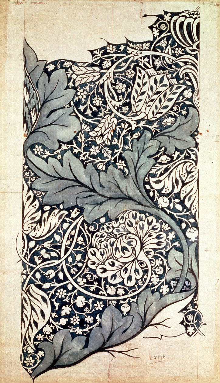 Entwurf für Avon Chintz, ca. 1886 von William Morris