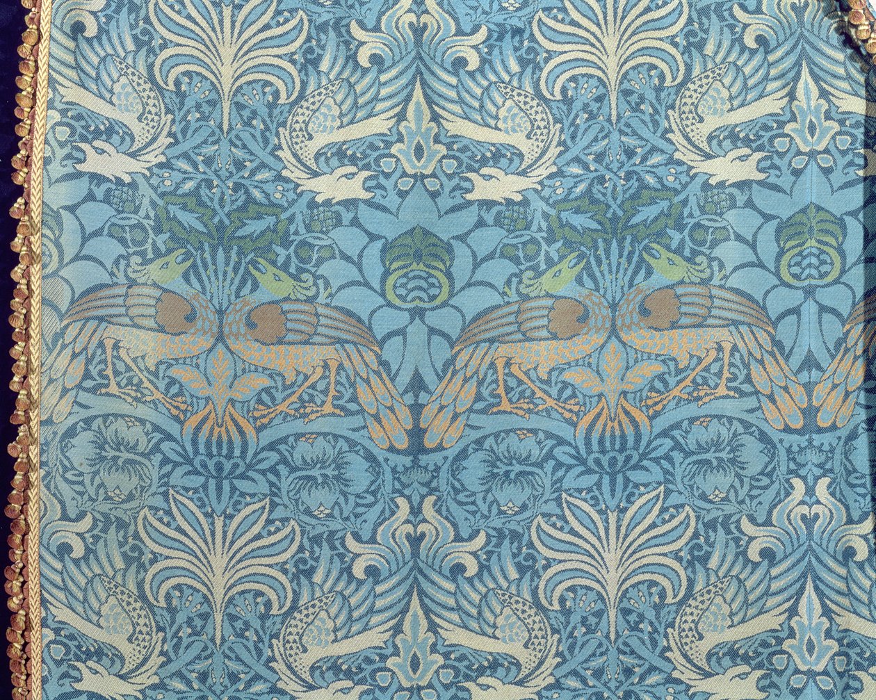 Pfau und Drache (Detail) von William Morris