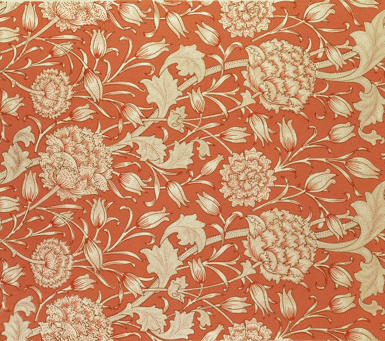 Tulpen-Tapetendesign, 1875 von William Morris