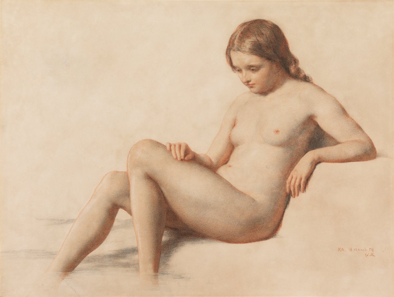 Studie eines Aktes, 1859 von William Mulready