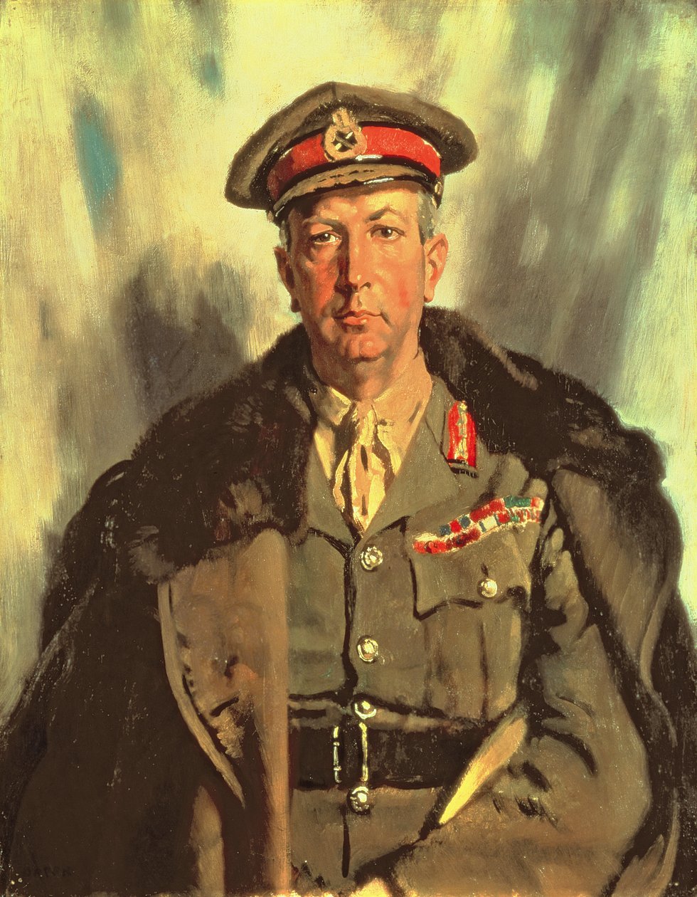 Generalleutnant Sir A.W. Currie (1875-1933) um 1918 von William Orpen