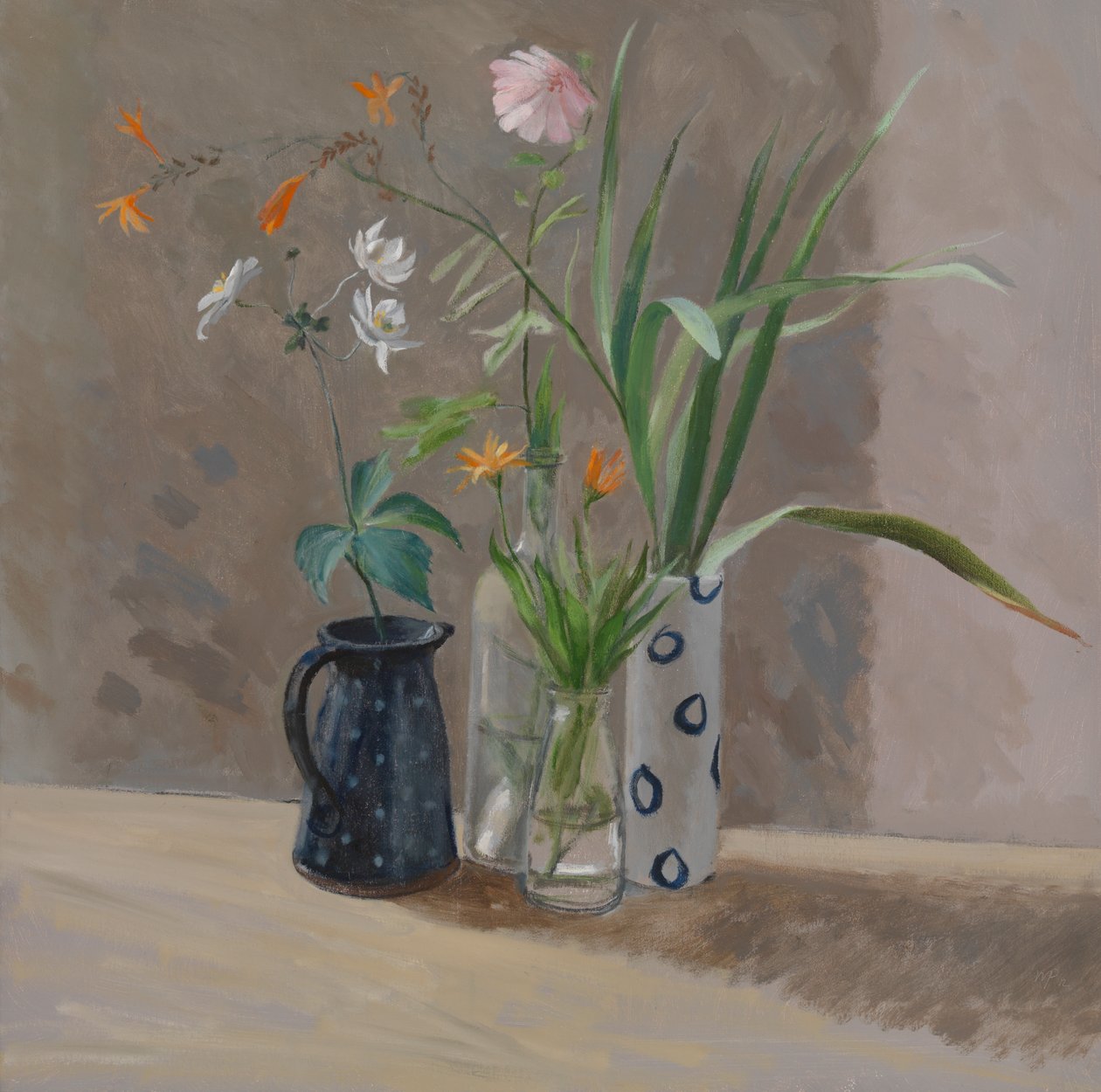 Blaue und weiße Vasen von William Packer