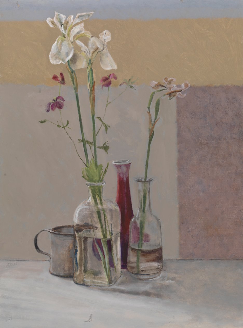 Hohe weiße Schwertlilien, 2009 von William Packer
