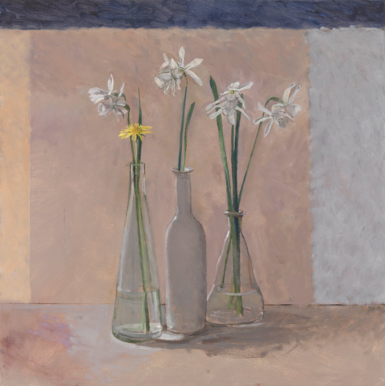 Weiße Narzissen & Löwenzahn, 2009 von William Packer