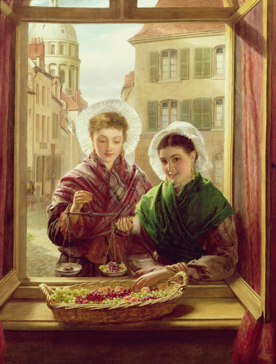 An meinem Fenster, Boulogne, 1872 von William Powell Frith