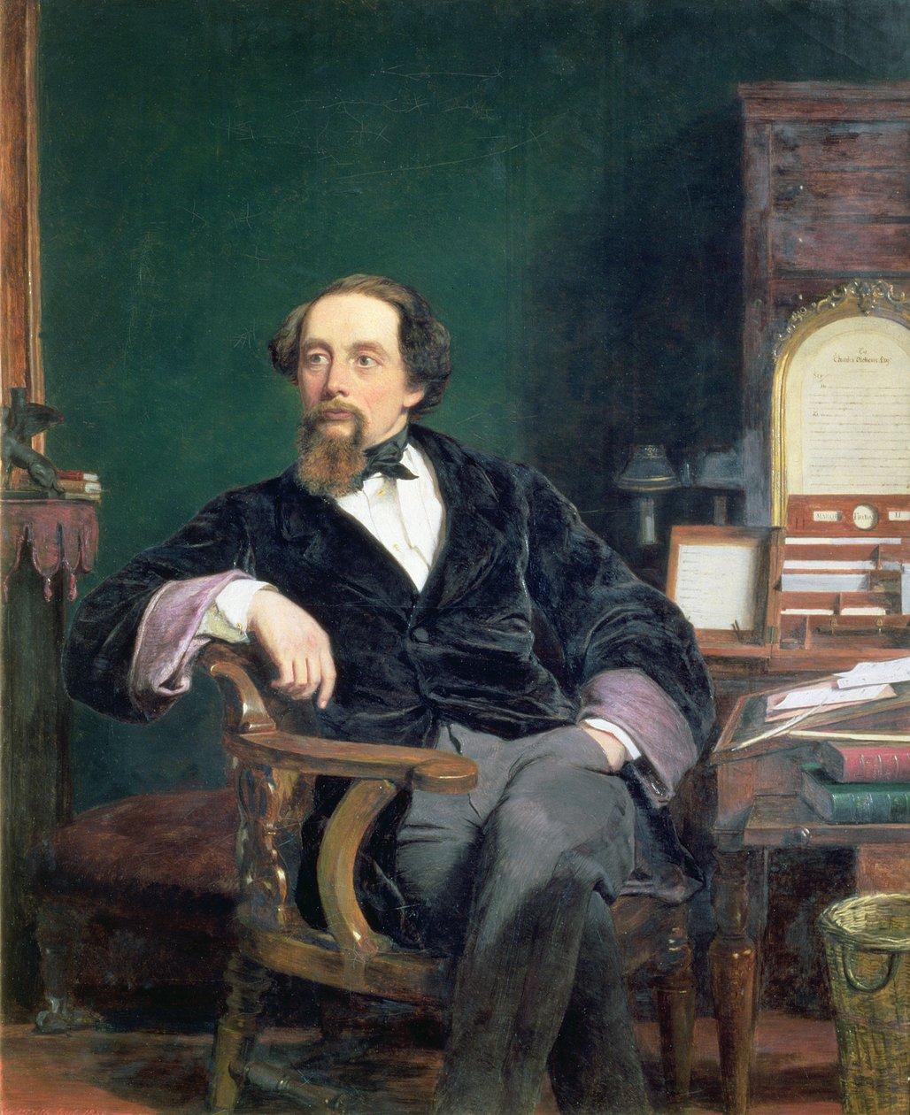 Porträt von Charles Dickens von William Powell Frith