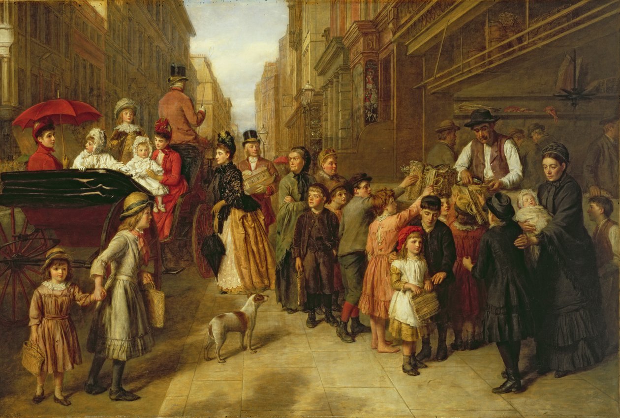 Armut und Reichtum, 1888 von William Powell Frith