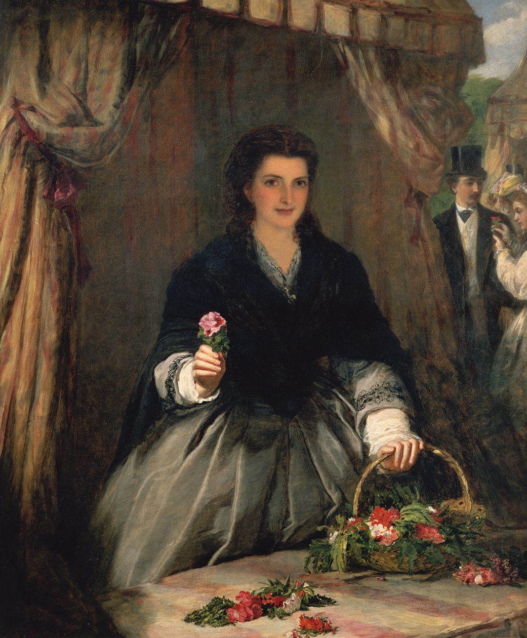 Die Blumenverkäuferin von William Powell Frith