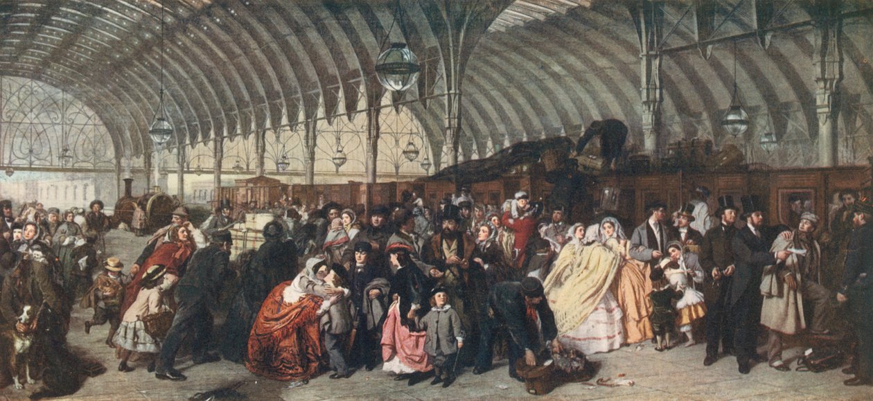 Der Bahnhof, 1862 von William Powell Frith