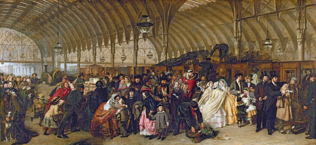 Der Bahnhof, 1862 von William Powell Frith