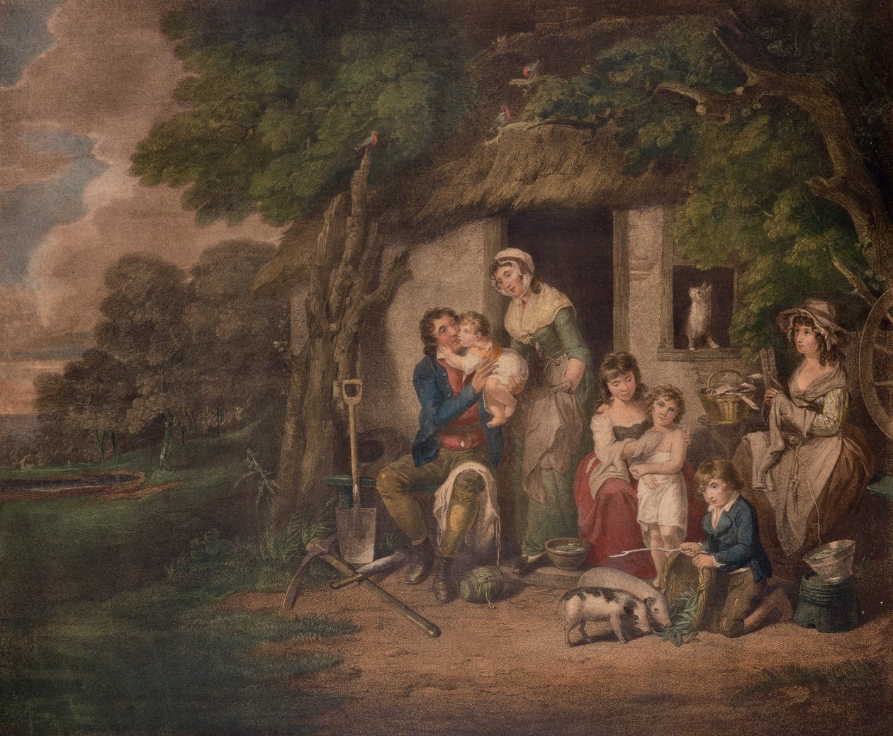 Samstagabend, 1795 von William Redmore Bigg