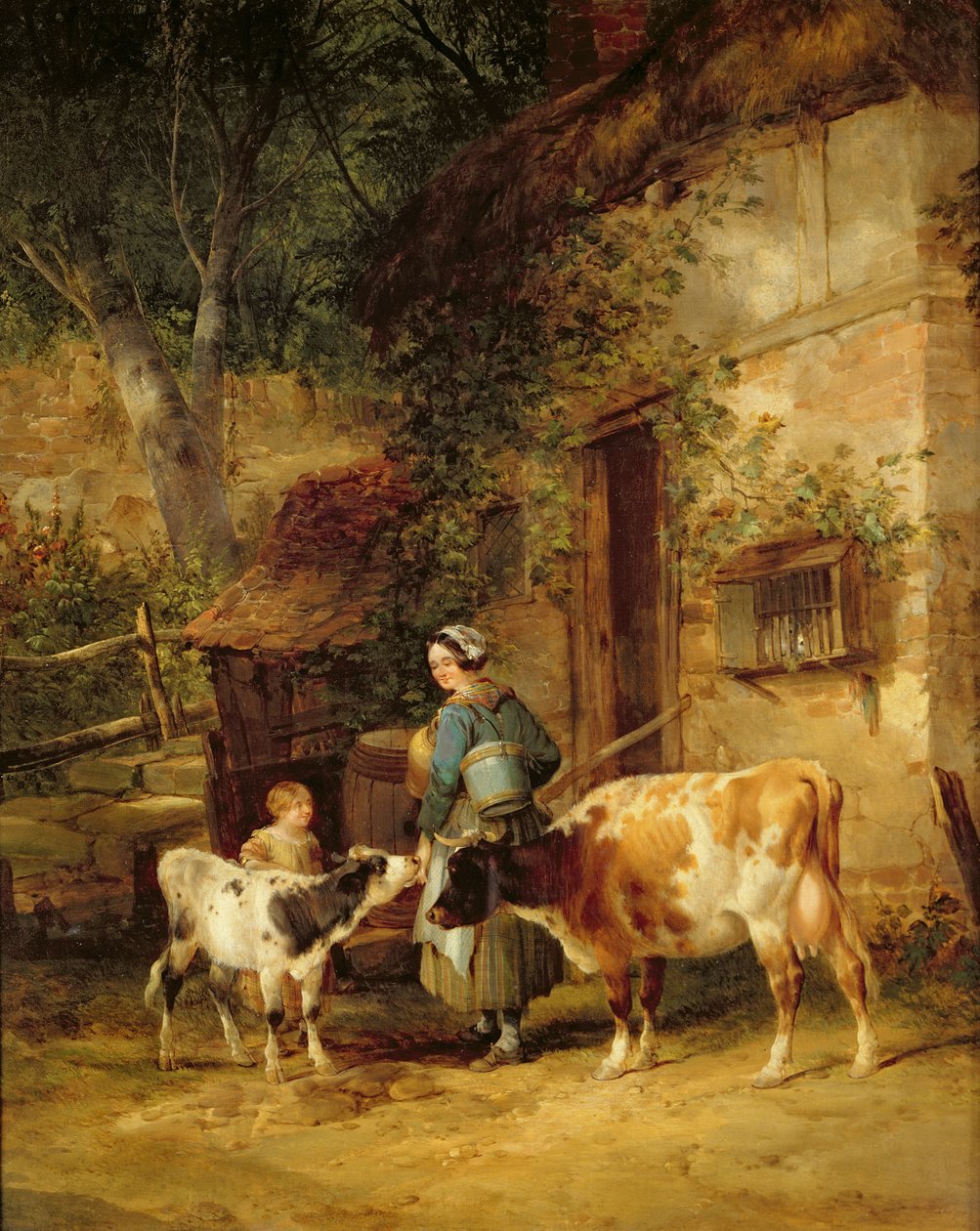 Die Milchmagd, 1840 von William Snr. Shayer