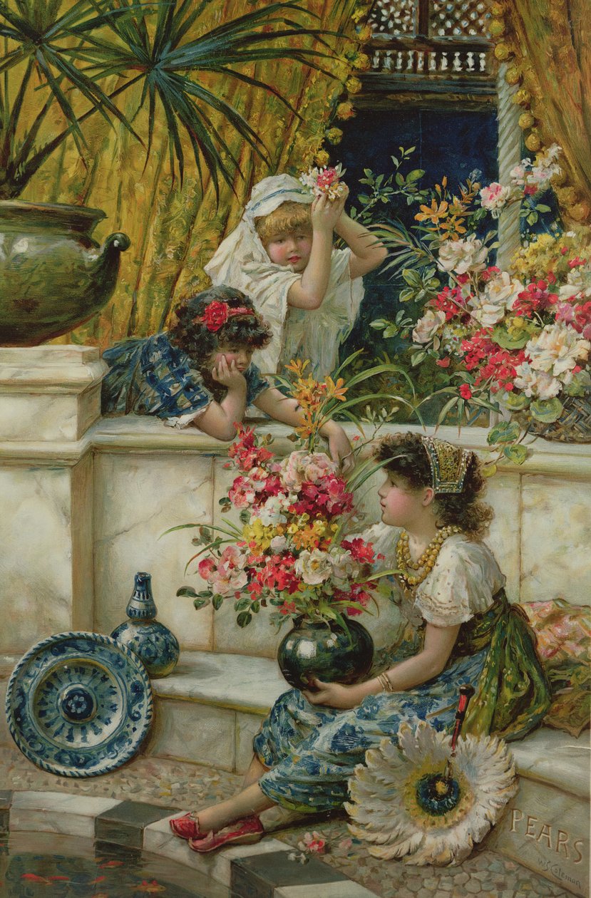 Blumen des Ostens, aus dem Pears Annual, 1895 von William Stephen Coleman