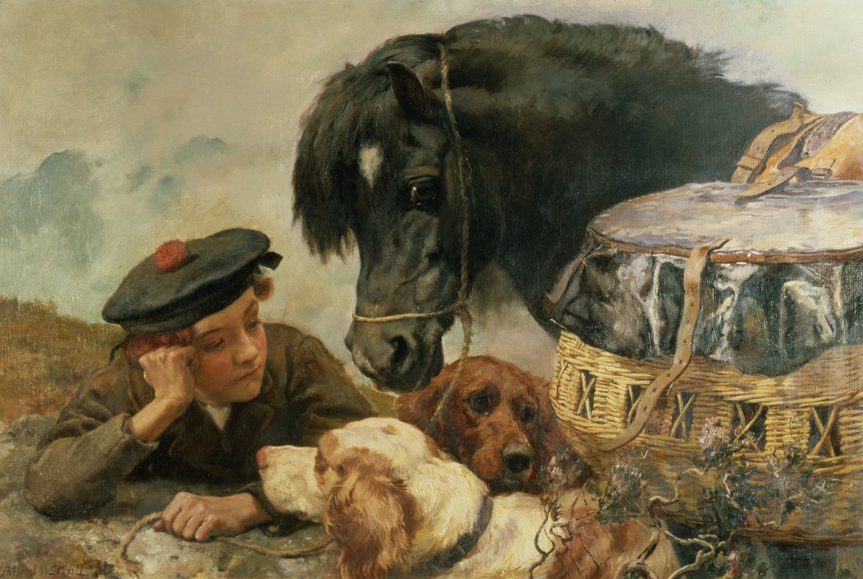 Der Jagdbegleiter von William Strutt