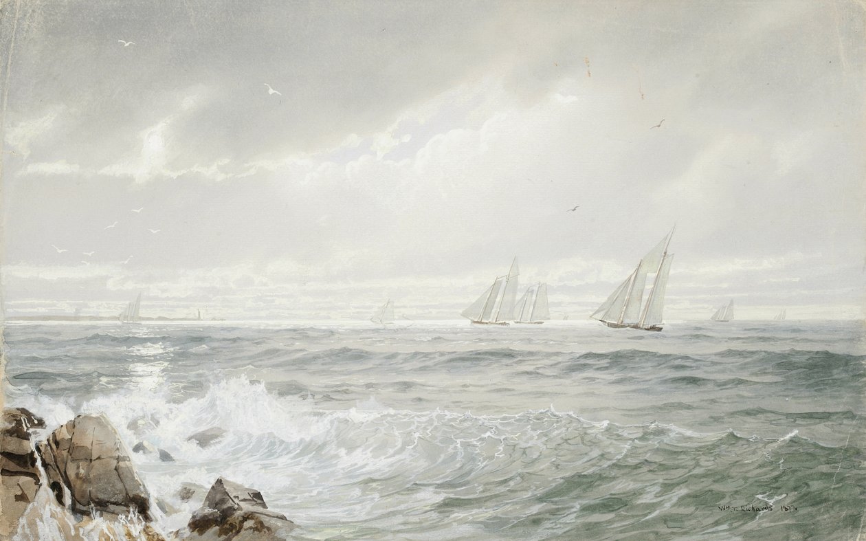 Yachten vor Newport, 1877 von William Trost Richards