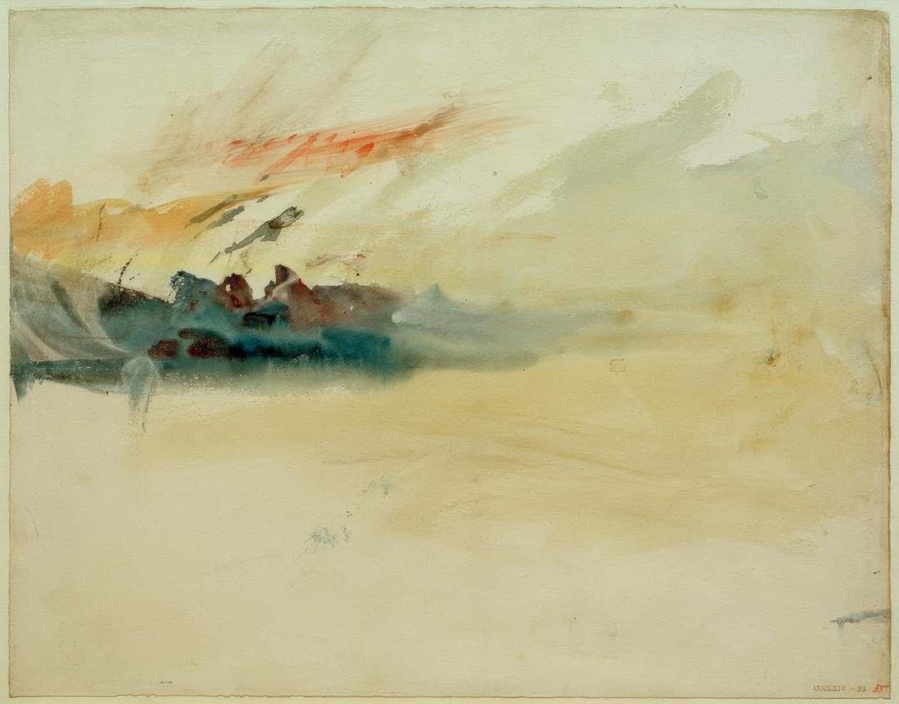 Ein stürmischer Himmel von Joseph Mallord William Turner