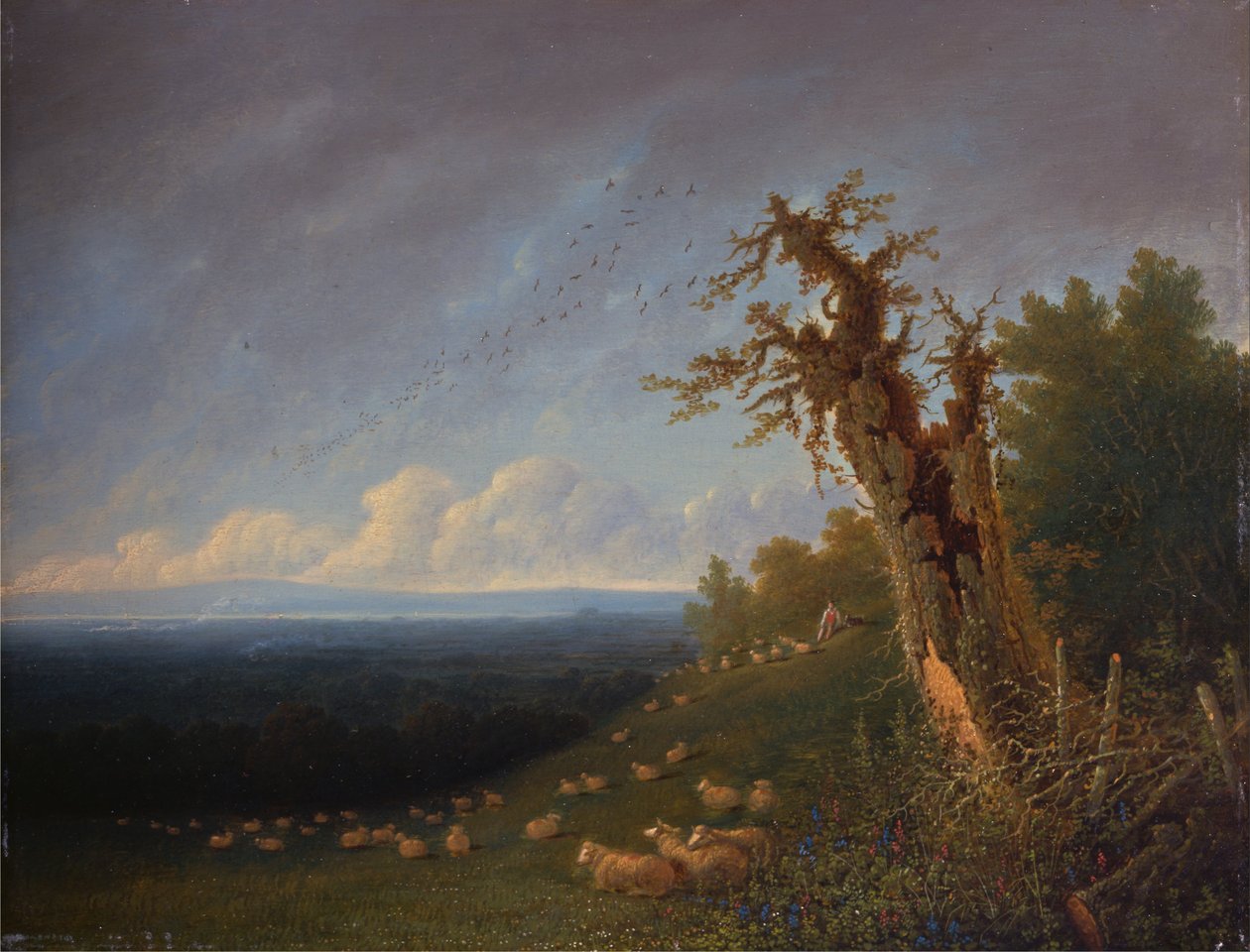 Hirtenjunge auf einem Hügel von Joseph Mallord William Turner