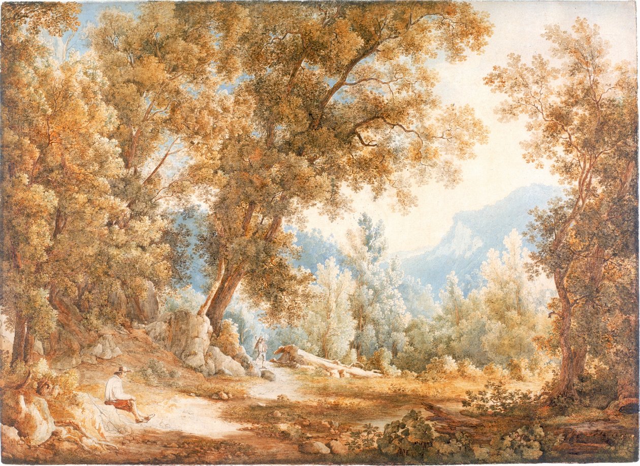 Landschaft mit Figuren von William Westall