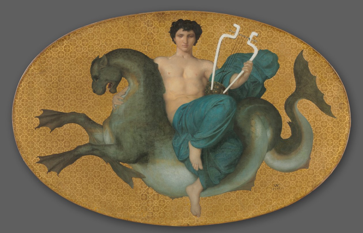 Arion auf einem Seepferdchen von William Adolphe Bouguereau