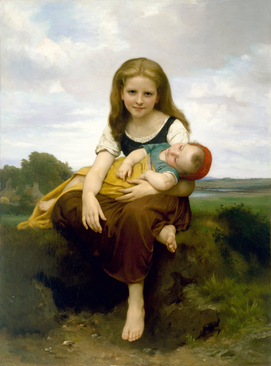 Die ältere Schwester von William Adolphe Bouguereau
