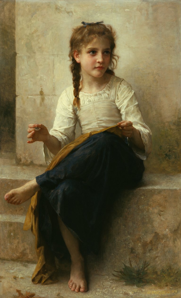 Die Näherin von William Adolphe Bouguereau