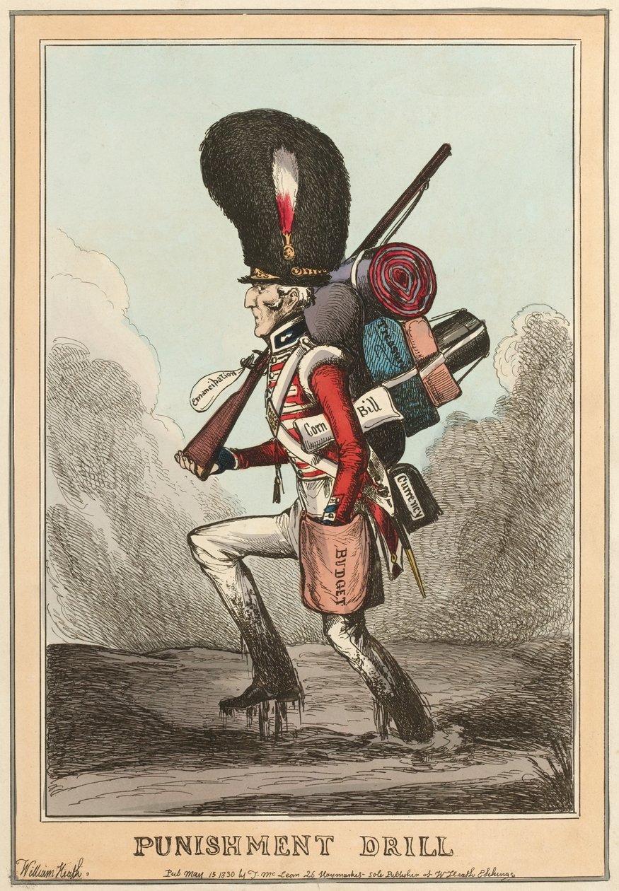 Strafdrill von William (after) Heath