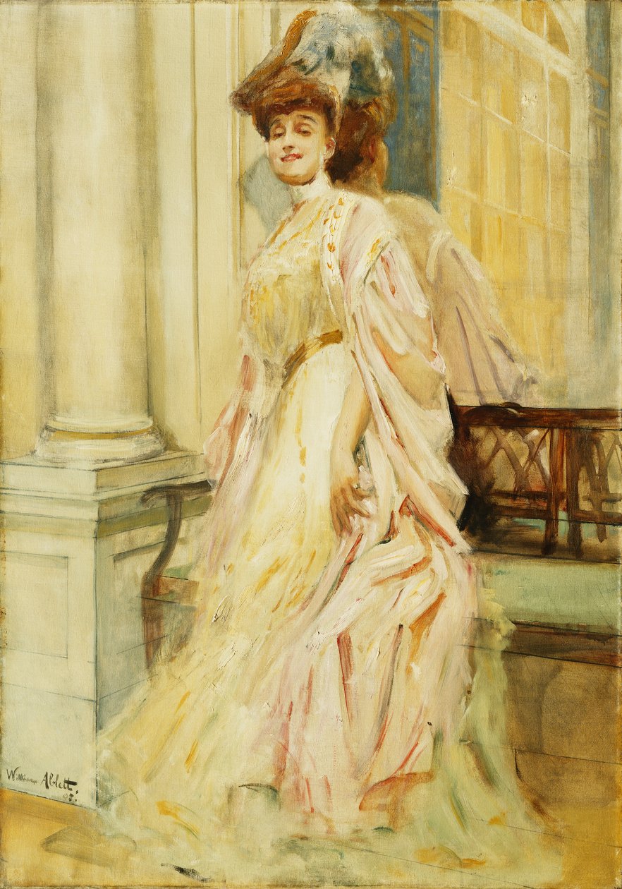 Eine elegante Dame von William Ablett
