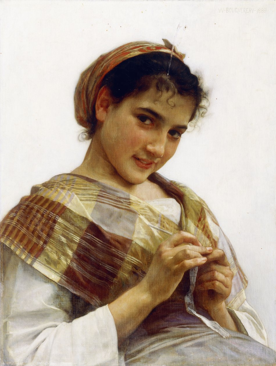 Ein bretonisches Mädchen von William Adolphe Bouguereau
