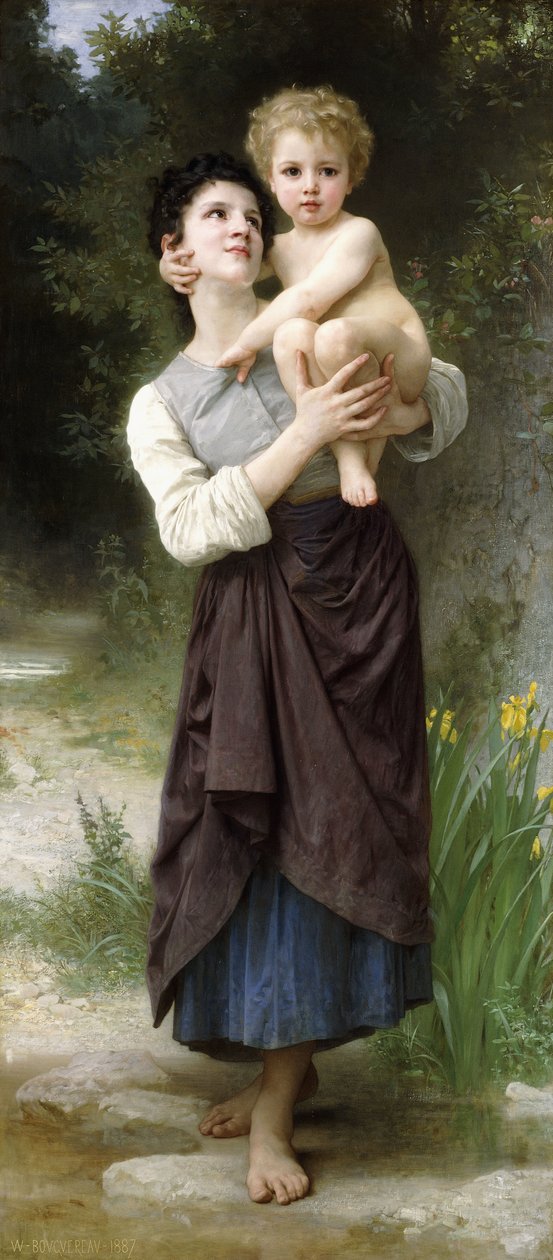 Bruder und Schwester, 1887 von William Adolphe Bouguereau