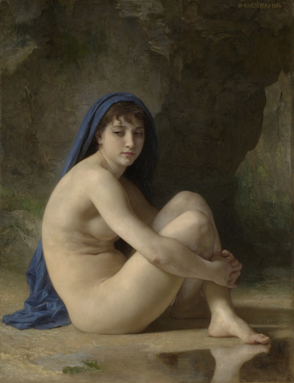 Sitzender Akt, 1884 von William Adolphe Bouguereau