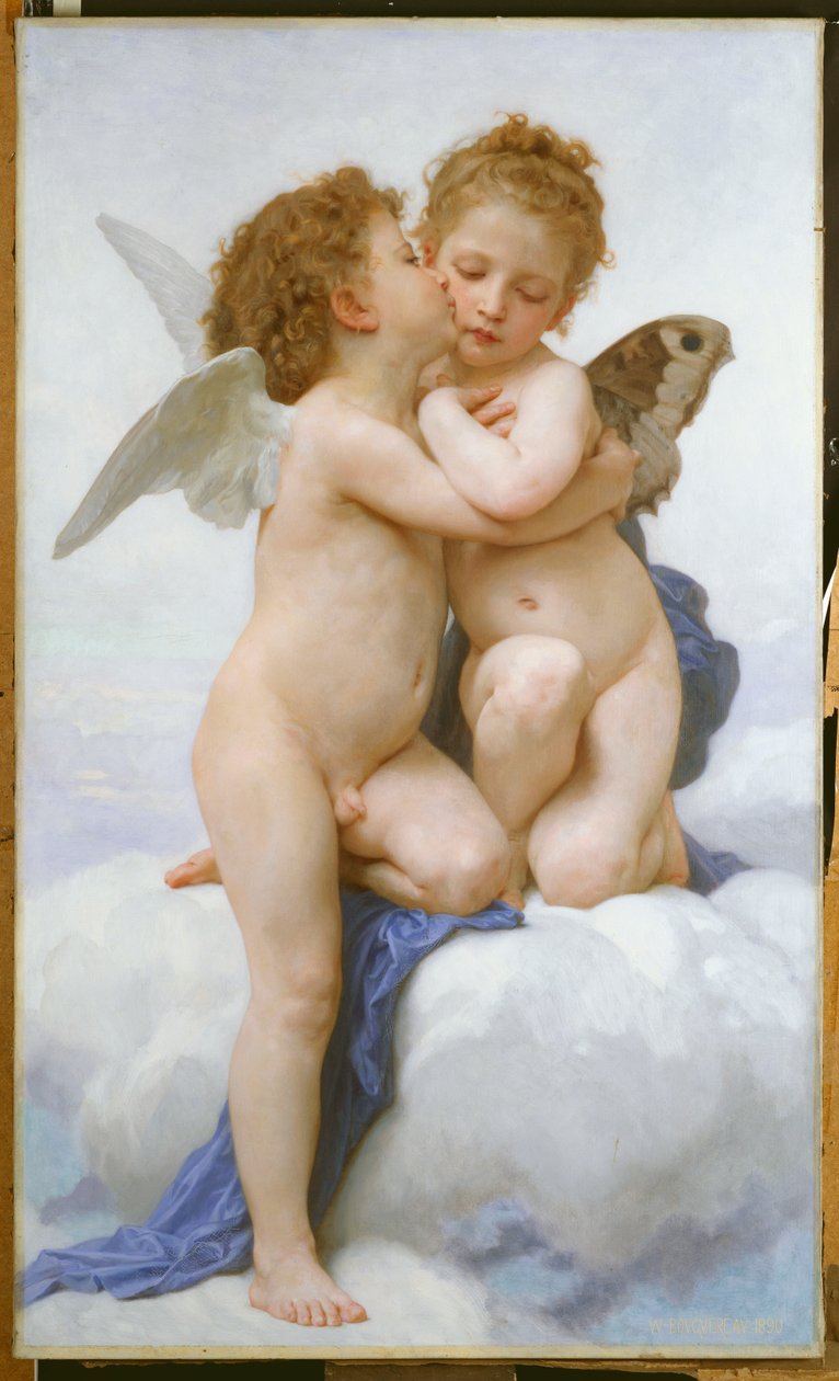 Der erste Kuss von William Adolphe Bouguereau