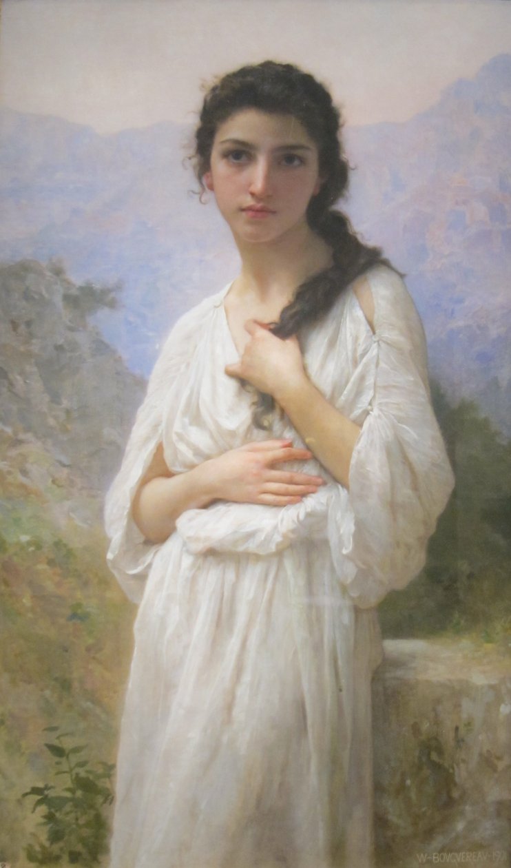 Die Meditation von William Adolphe Bouguereau
