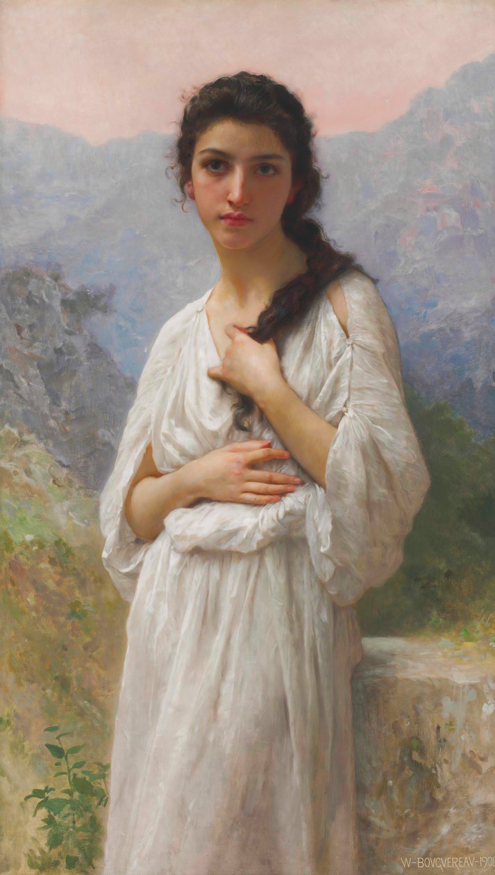 Das Warten von William Adolphe Bouguereau