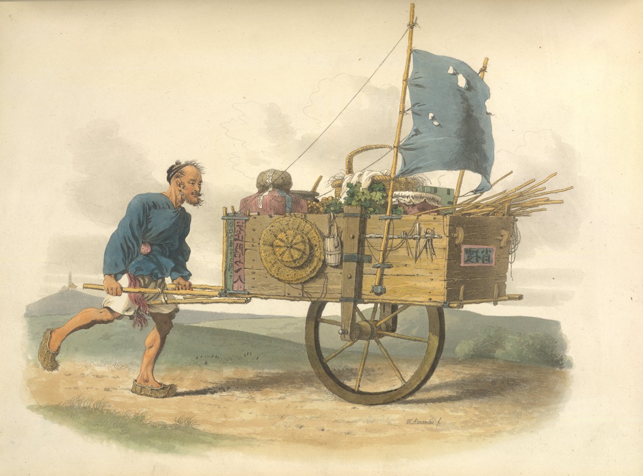 Ein chinesischer Träger von William Alexander