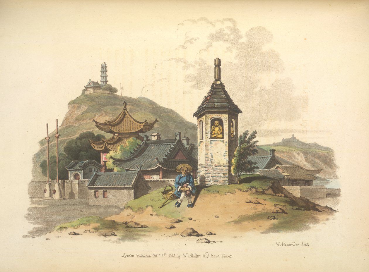 Ein kleiner Götzentempel von William Alexander
