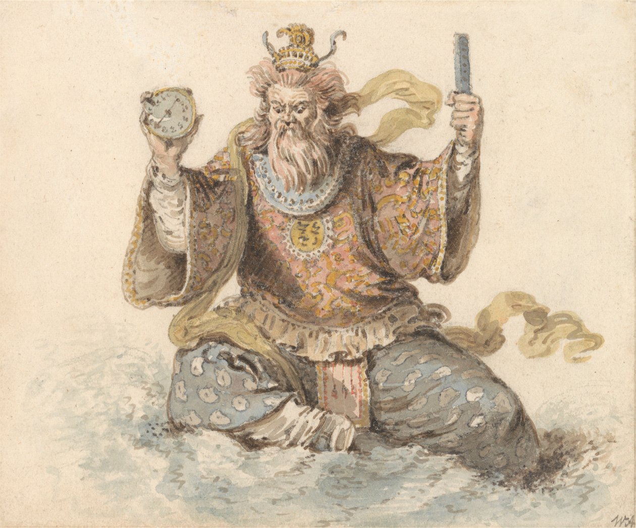 Chinesischer Neptun von William Alexander