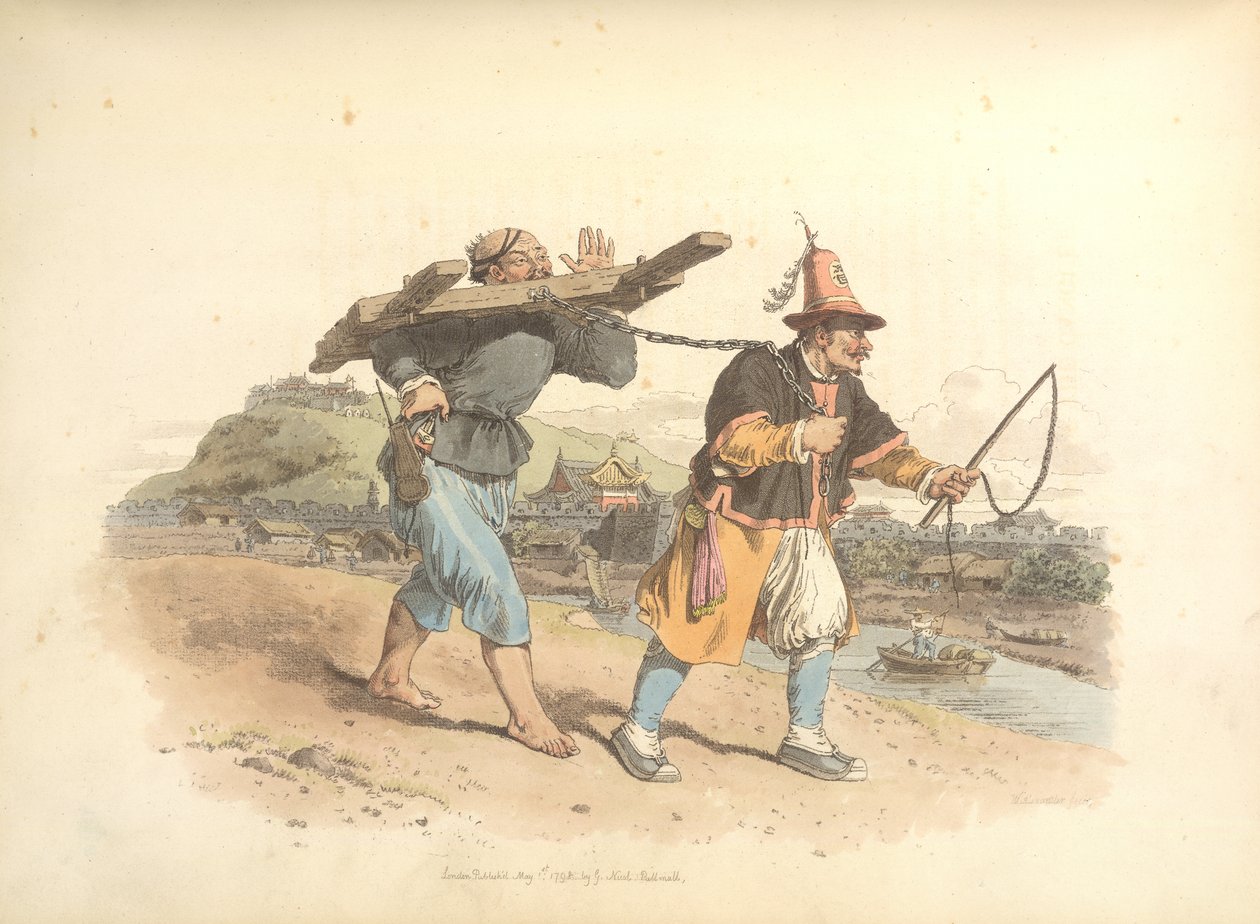 Bestrafung mit dem Cangue von William Alexander