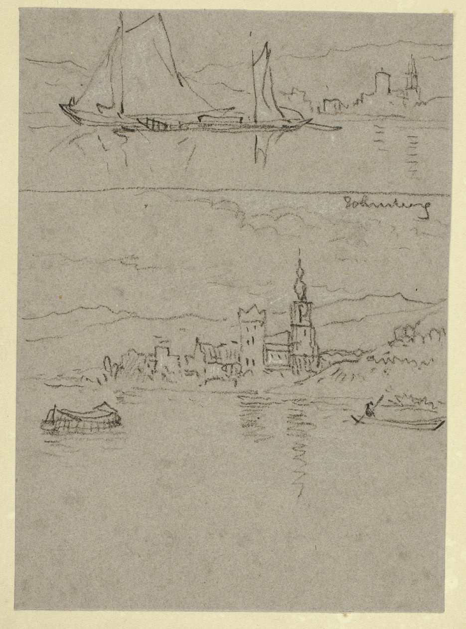 Zwei Flussszenen von William Alfred Delamotte