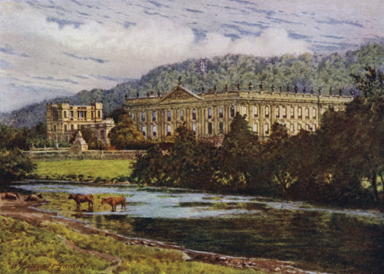 Chatsworth vom Derwent von William Biscombe Gardner