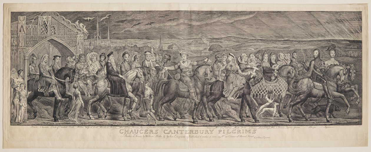 Chaucers Canterbury Pilger von William Blake