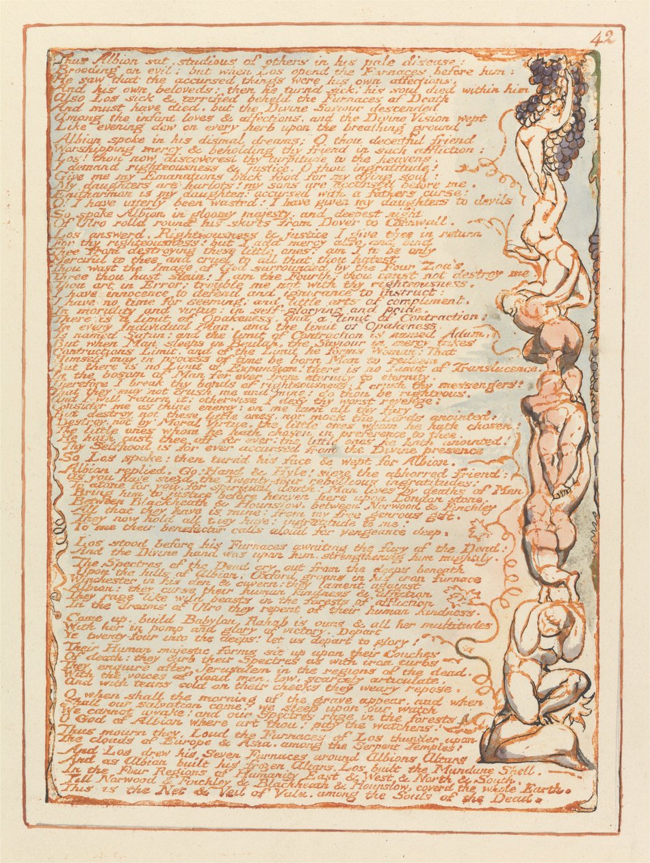 Jerusalem, Platte 42 von William Blake