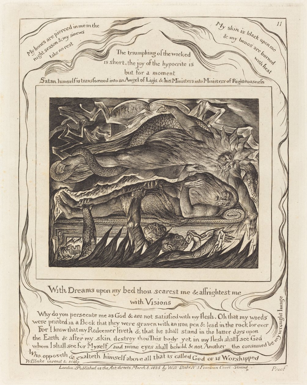 Hiobs böse Träume von William Blake