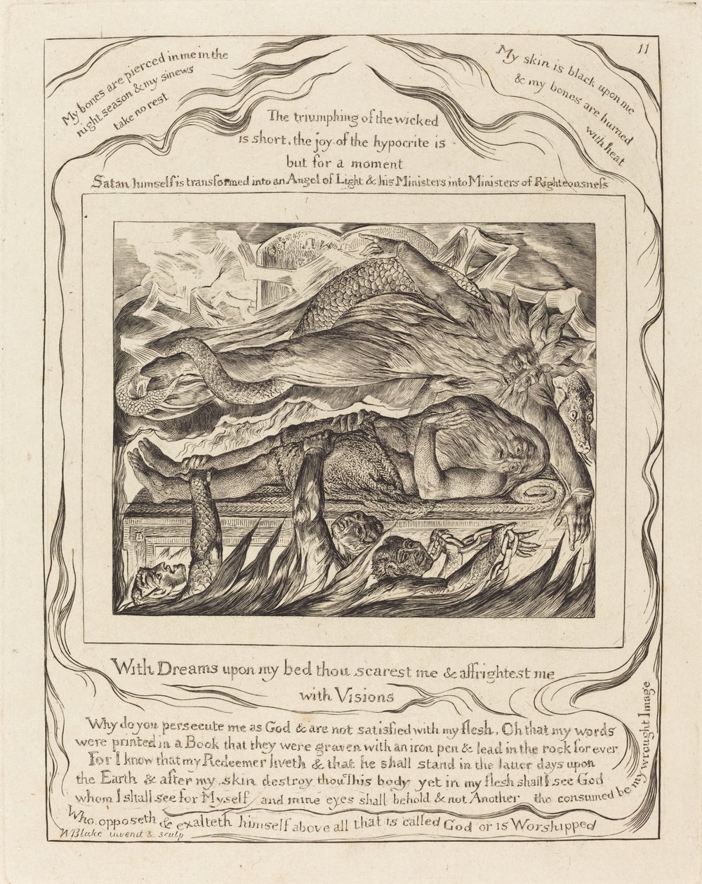Hiobs böse Träume von William Blake
