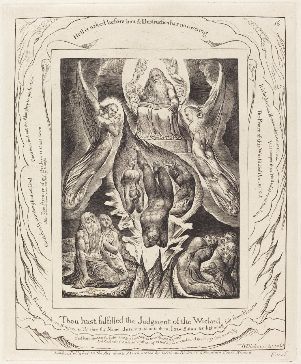 Der Fall Satans von William Blake