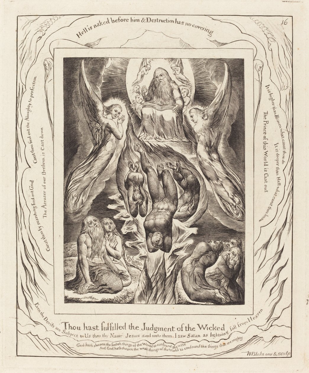 Der Fall Satans von William Blake