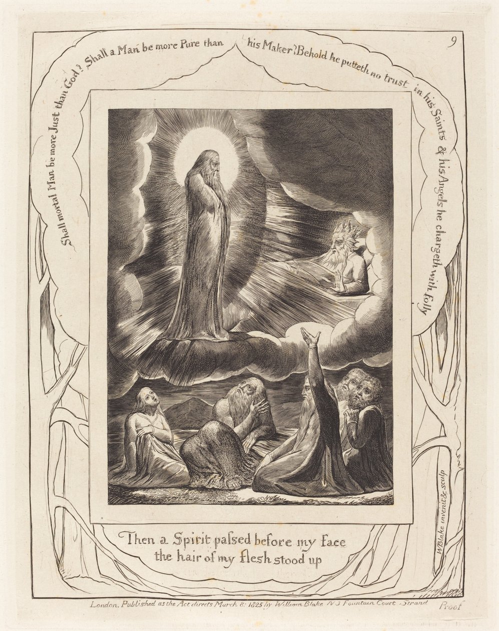 Die Vision von Eliphas von William Blake