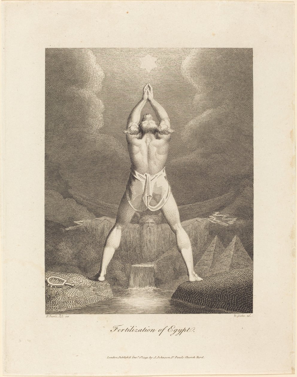 Befruchtung Ägyptens von William Blake after Henry Fuseli