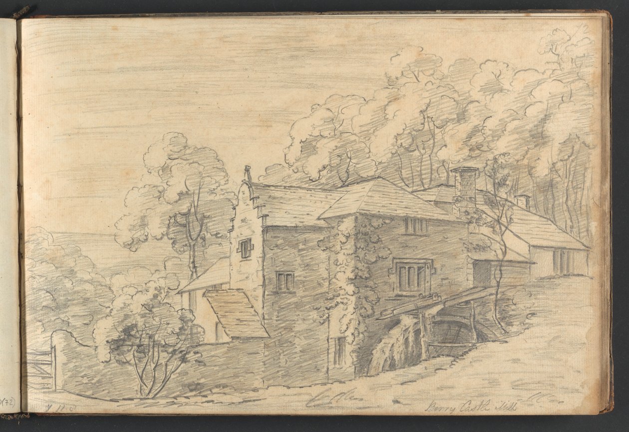 Berry Castle Mühle von William Brockedon